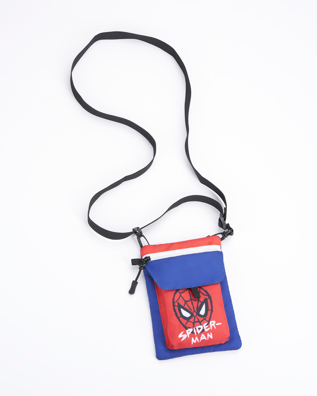 Shop Unisex Blue Spiderman Mask Graphic Printed Sling Bag-Back