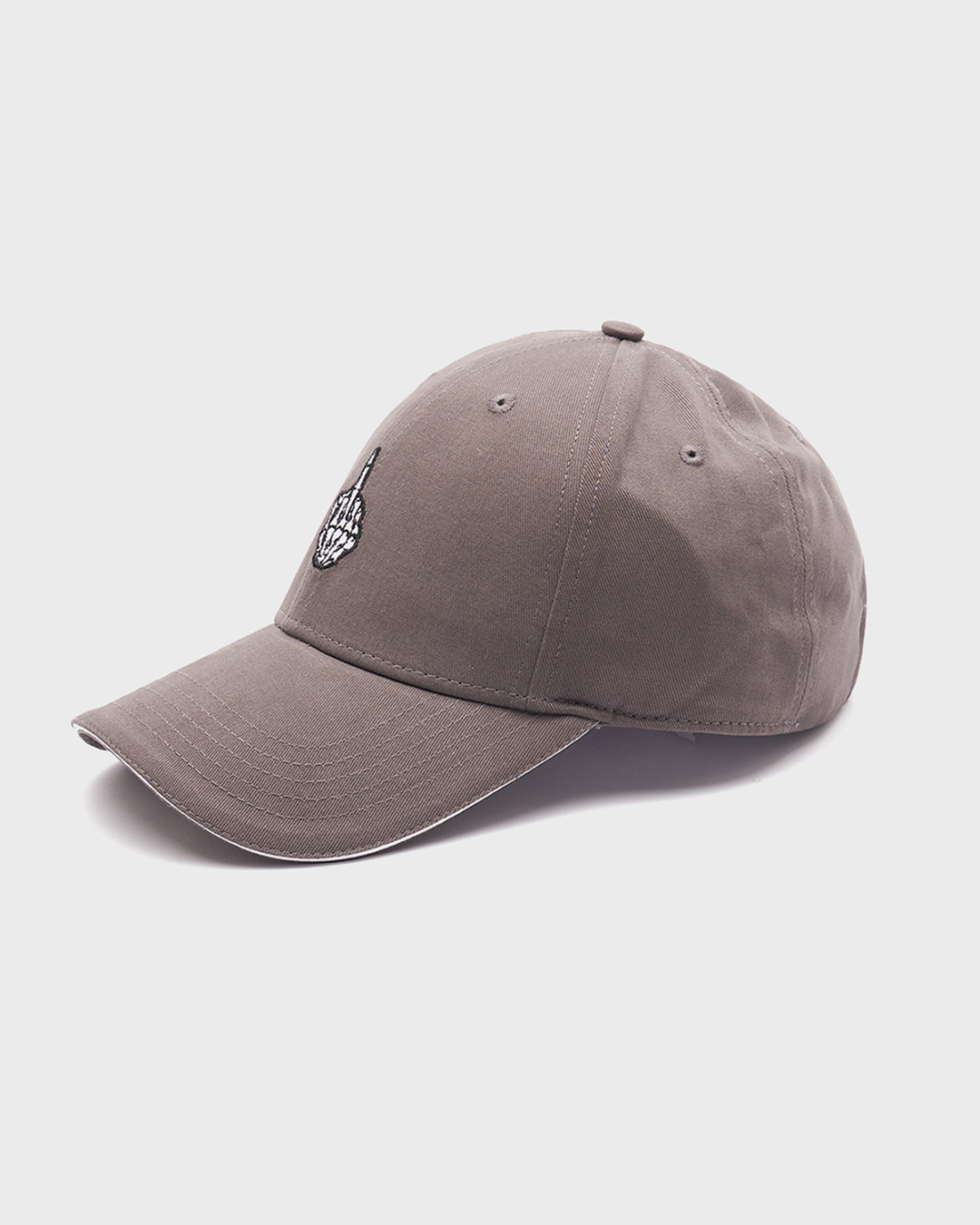 Shop Unisex Charcoal Grey Who Needs People Embroidered Baseball Cap-Back