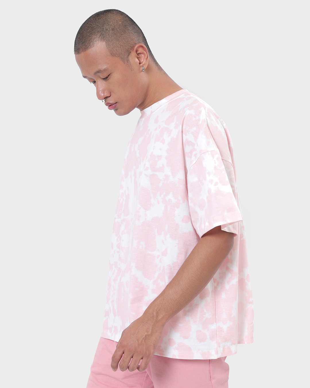 Shop Unisex Cheeky Pink Tie & Dye T-shirt-Back