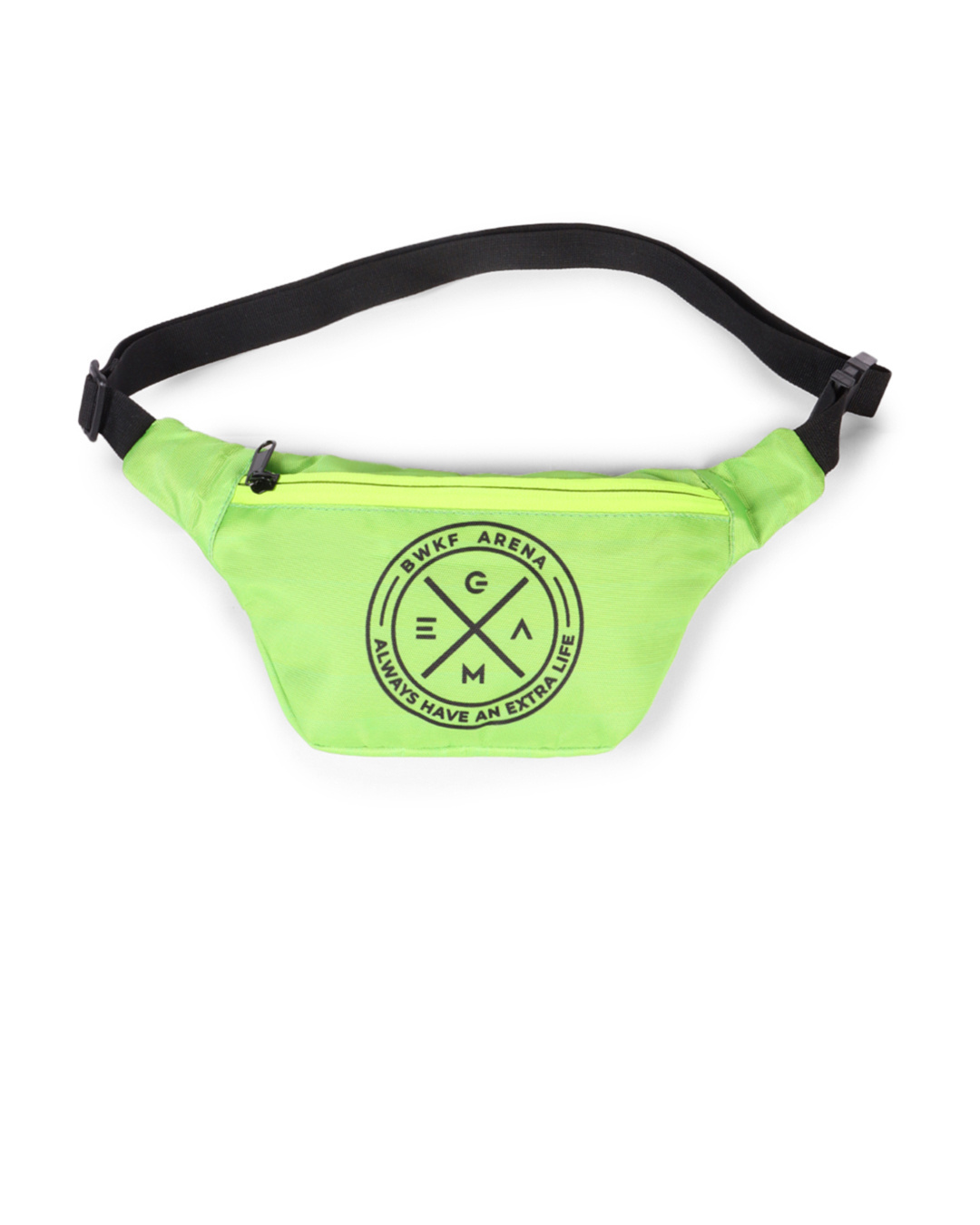 Shop Unisex Green Arena Typography Fanny Bag-Back