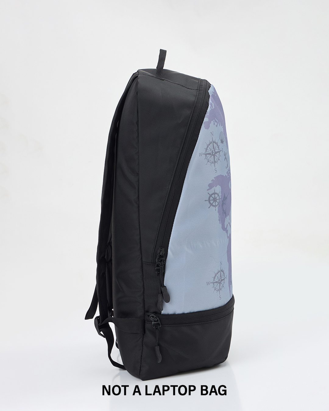 Shop Unisex Grey & Black Always Trippin Printed Backpack-Back