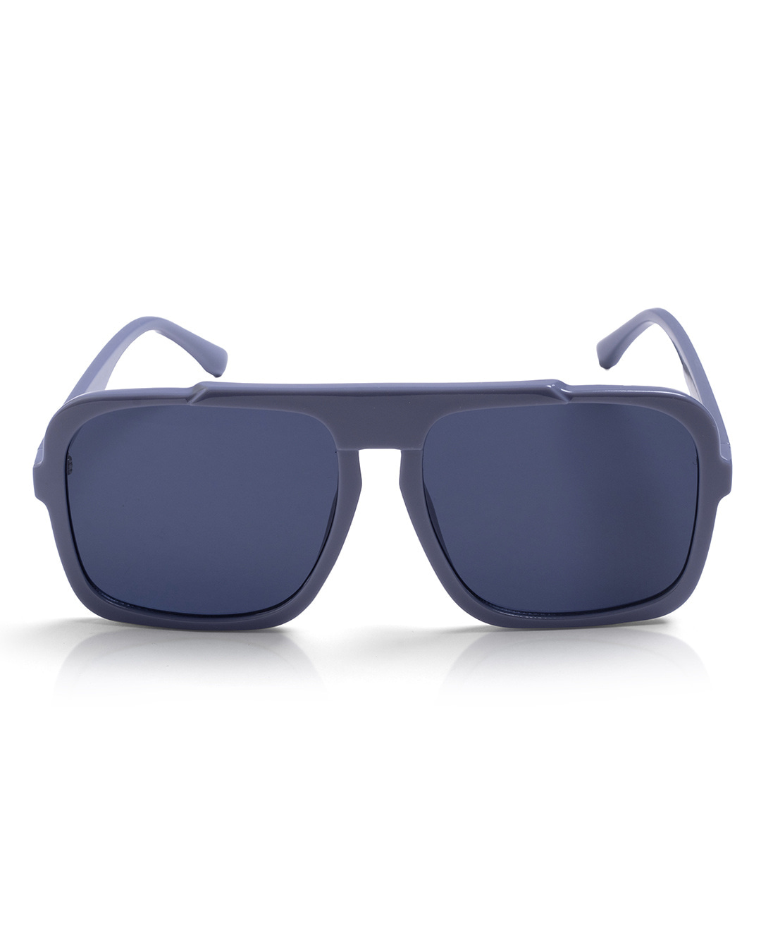 Shop Unisex Grey Square UV Protected Lens Sunglasses-Back