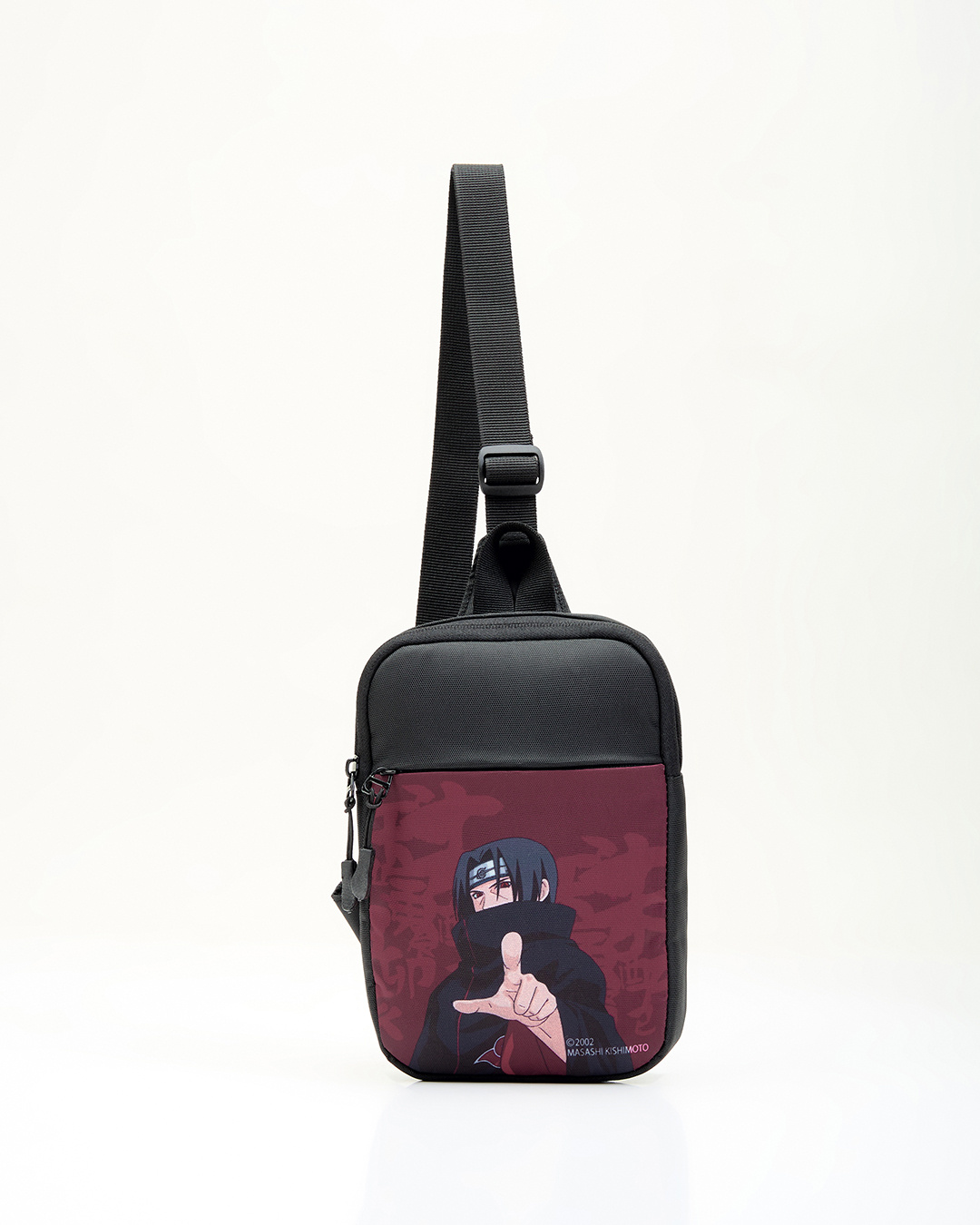 Shop Unisex Maroon Akatsuki Printed Sling Bag-Back