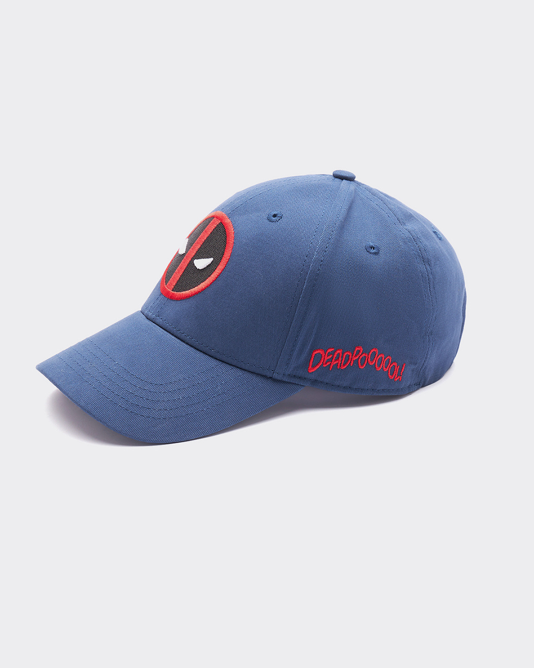 Shop Unisex Navy Blue Deadpool Embroidered Baseball Cap-Back