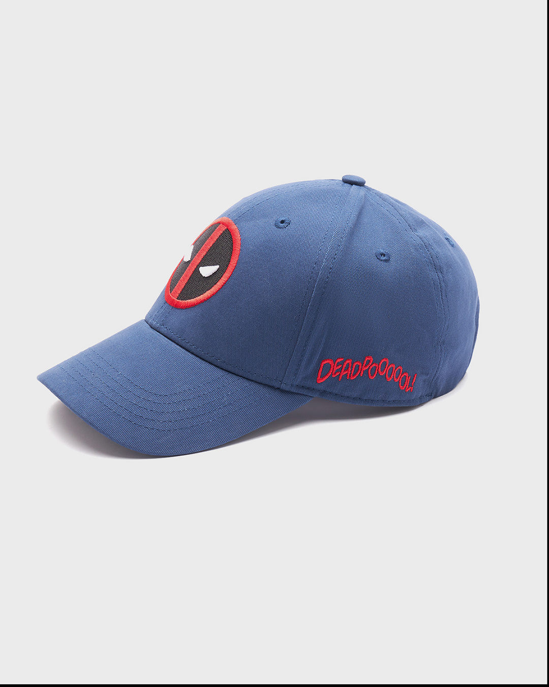 Shop Unisex Navy Blue Deadpool Embroidered Baseball Cap-Back
