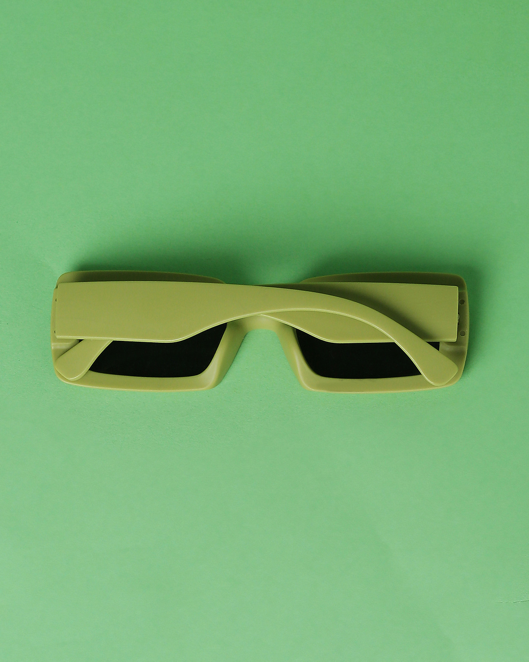 Shop Unisex Neon Green Grandad Sunglasses-Back