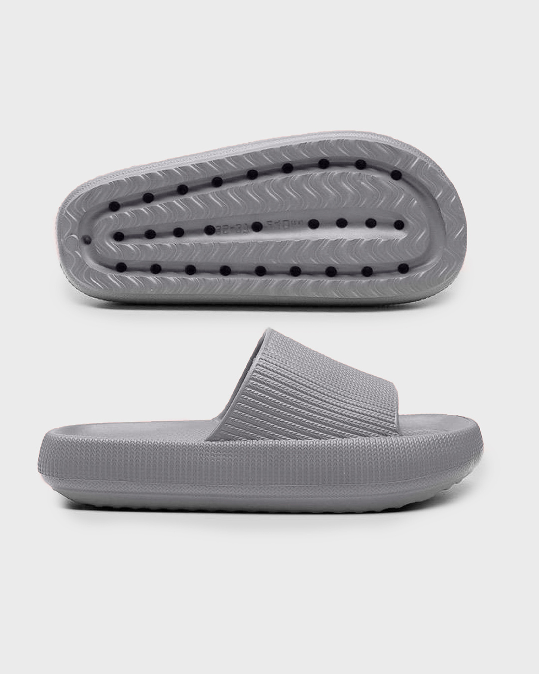 Shop Unisex Shadow Grey Squeezy Sliders-Back
