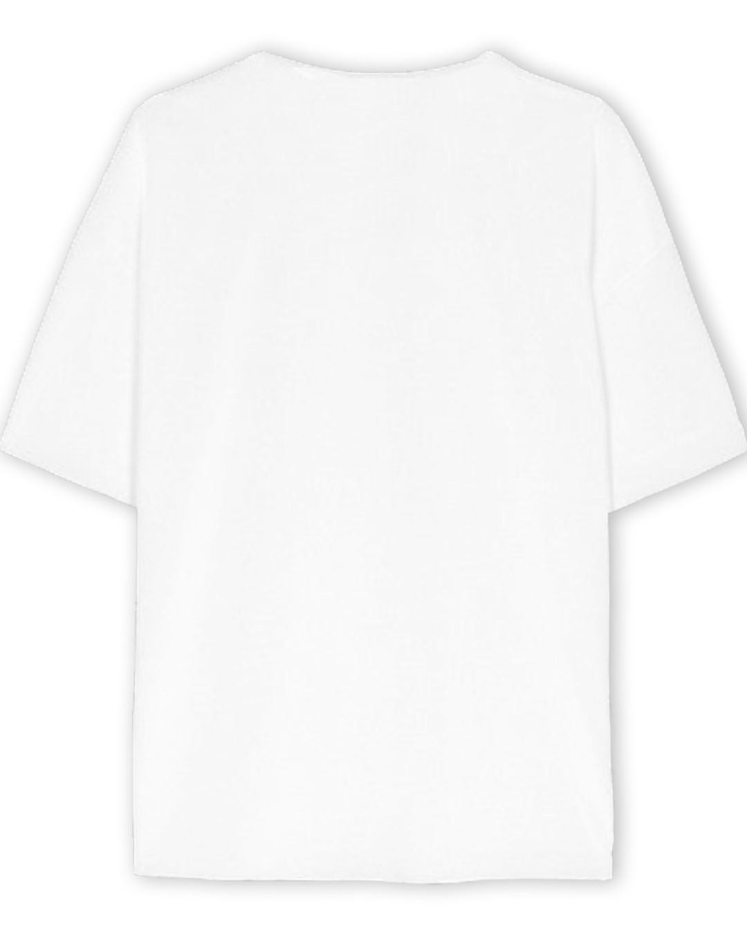 Shop Unisex White Akatsuki Oversized T-shirt-Back