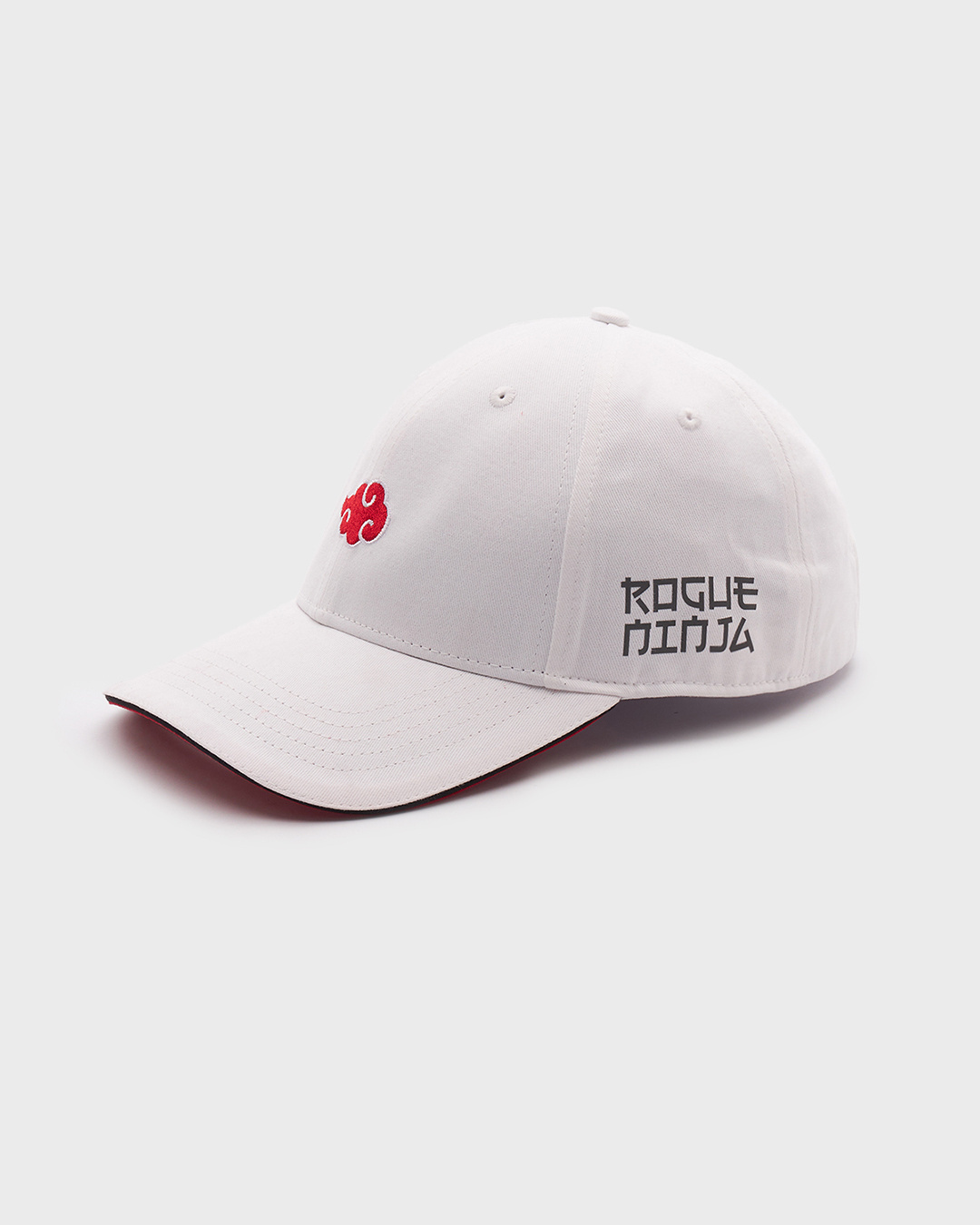 Shop Unisex White Rouge Ninja Club Embroidered Baseball Cap-Back