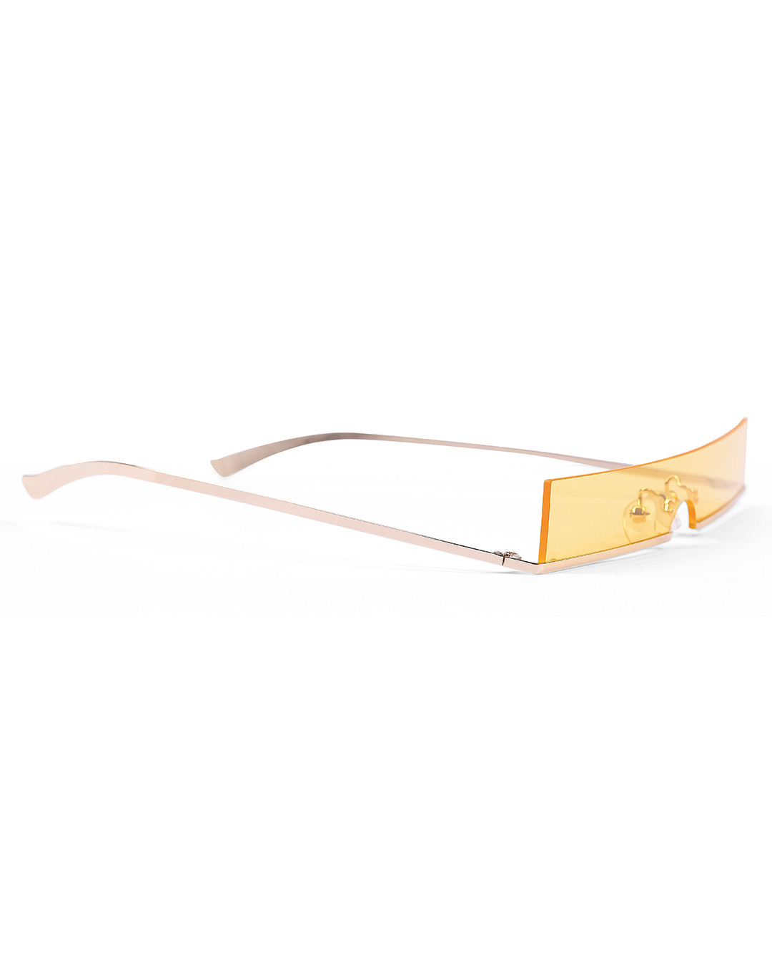 Shop Unisex Yellow Rectangle UV Protected Lens Sunglasses-Back