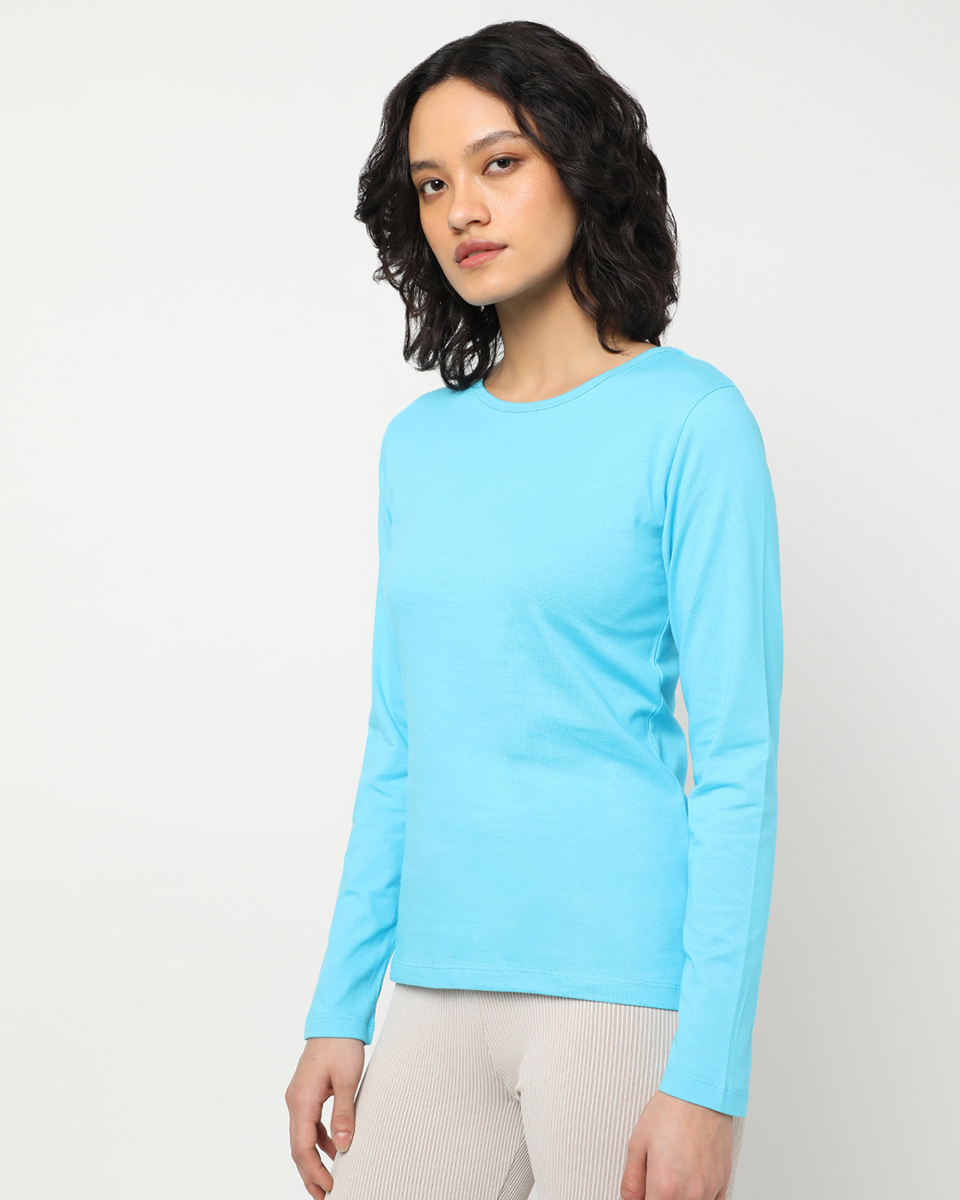 Shop Upbeat Blue Full Sleeve T-shirt-Back