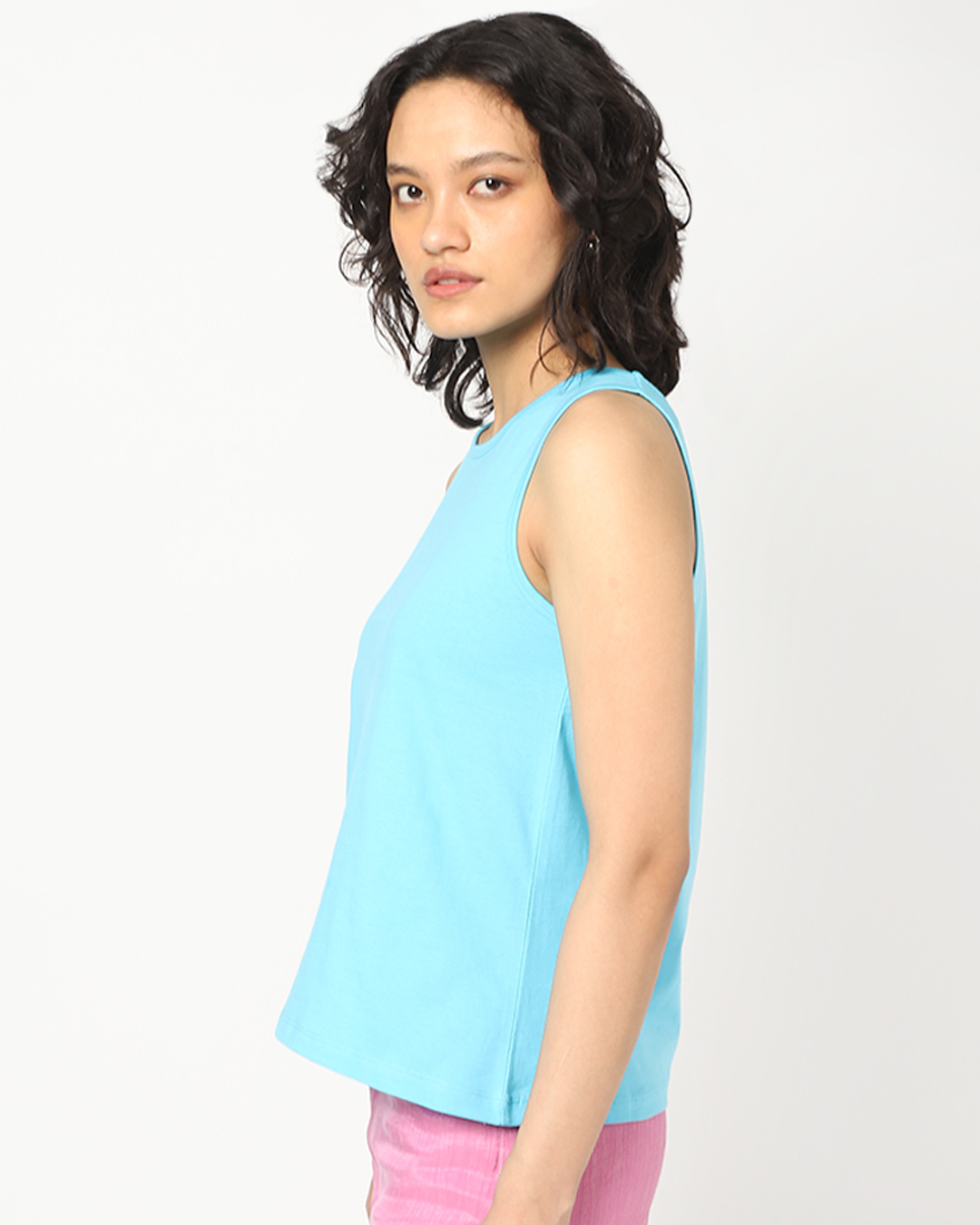 Shop Upbeat Blue Tank Top-Back