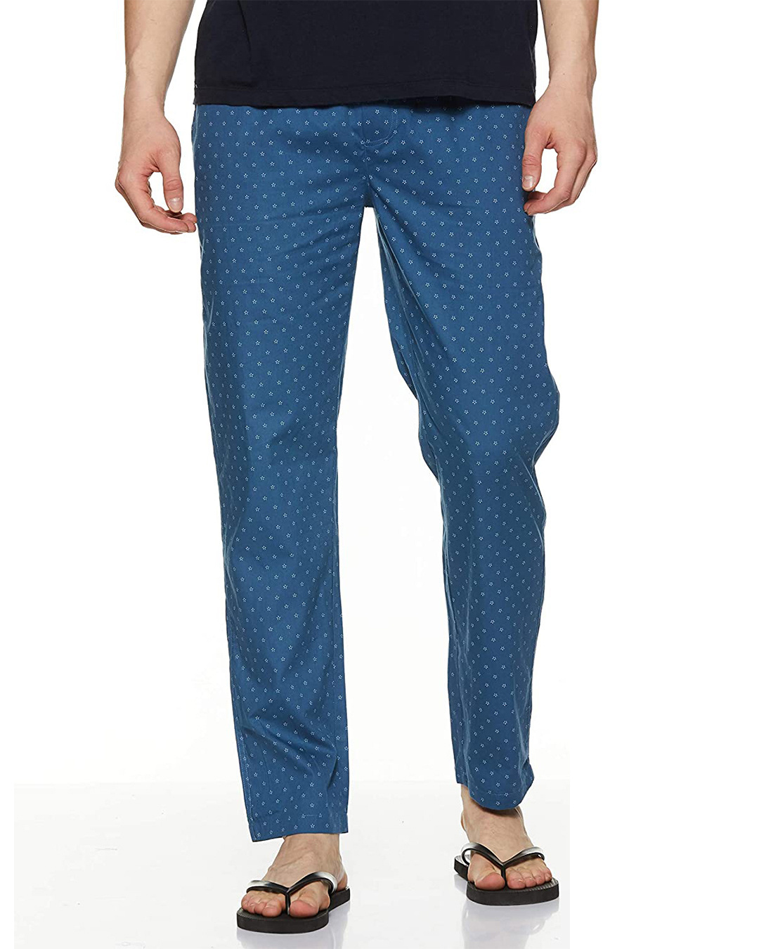Shop Pack of 2 Men's Multicolor Printed Regular Fit Pyjamas-Back