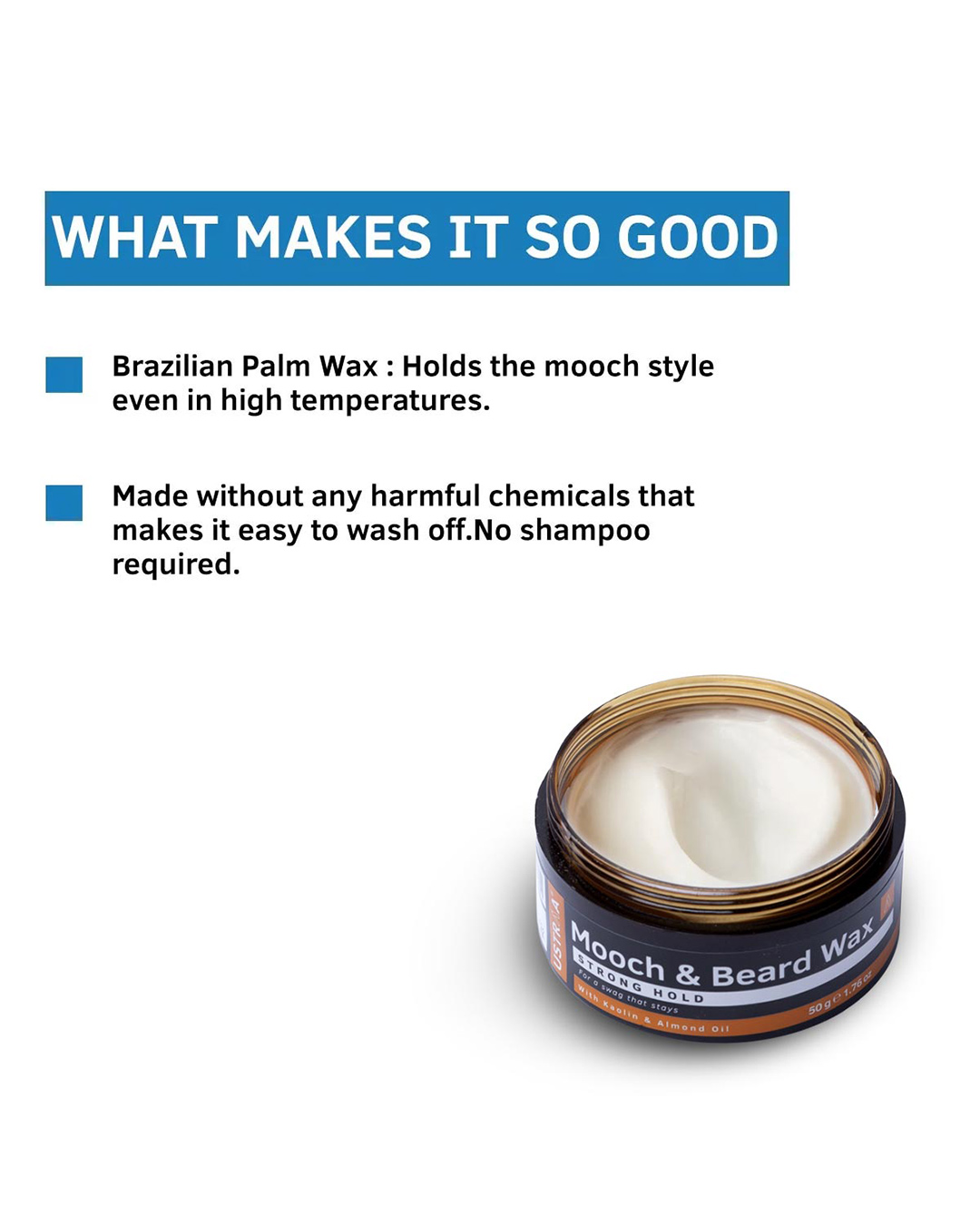 ShopBeard & Mooch Wax   Strong Hold   50g