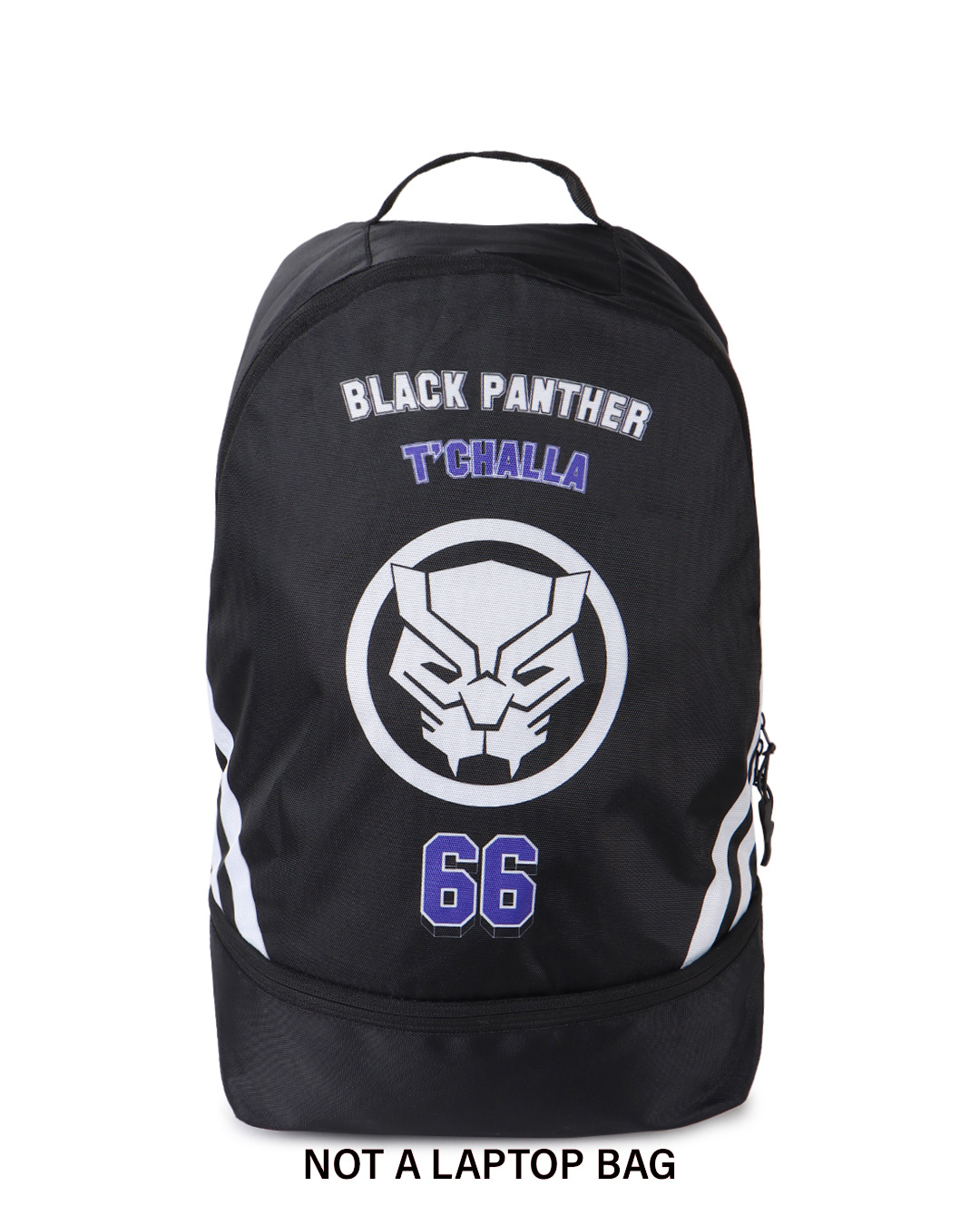 Shop Unisex Black Varsity Panther Small Backpack-Back