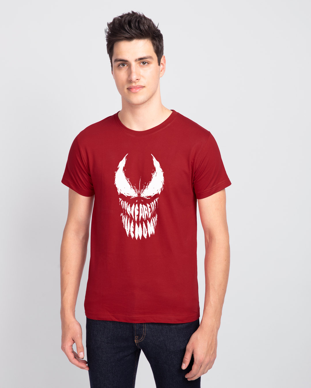 Shop Venom 2.0 Half Sleeve T-shirt (SPL) (GID)-Back