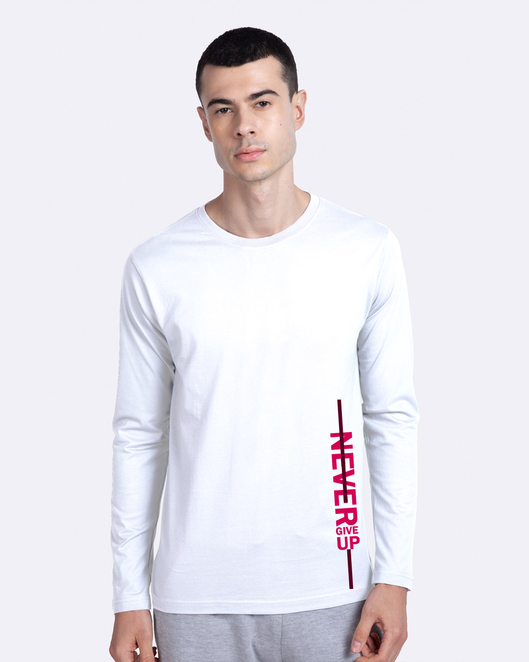 Shop Victorious Full Sleeve T-Shirt White-Back