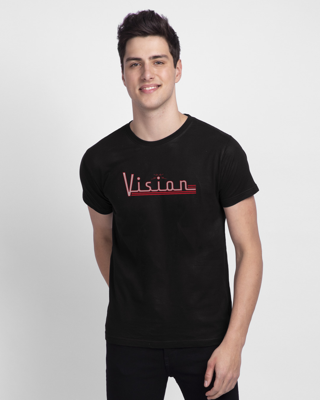 Shop Vision Men's Printed T-Shirt-Back