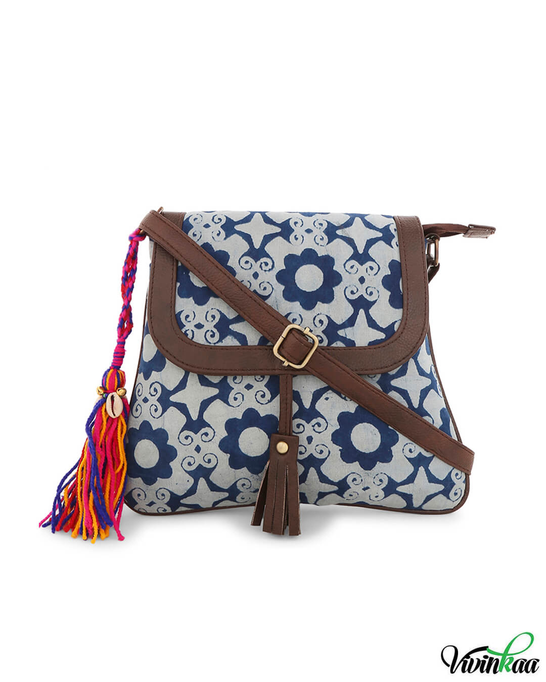 Buy Vivinkaa Brown Printed Sling Bag - Handbags for Women 2337553 | Myntra