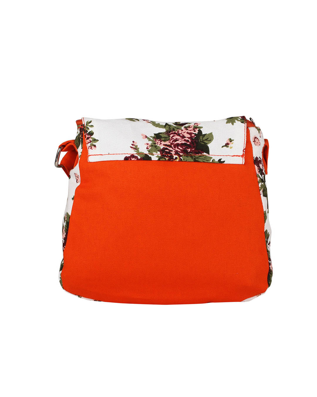 Shop White Floral Printed Cross Body-Back