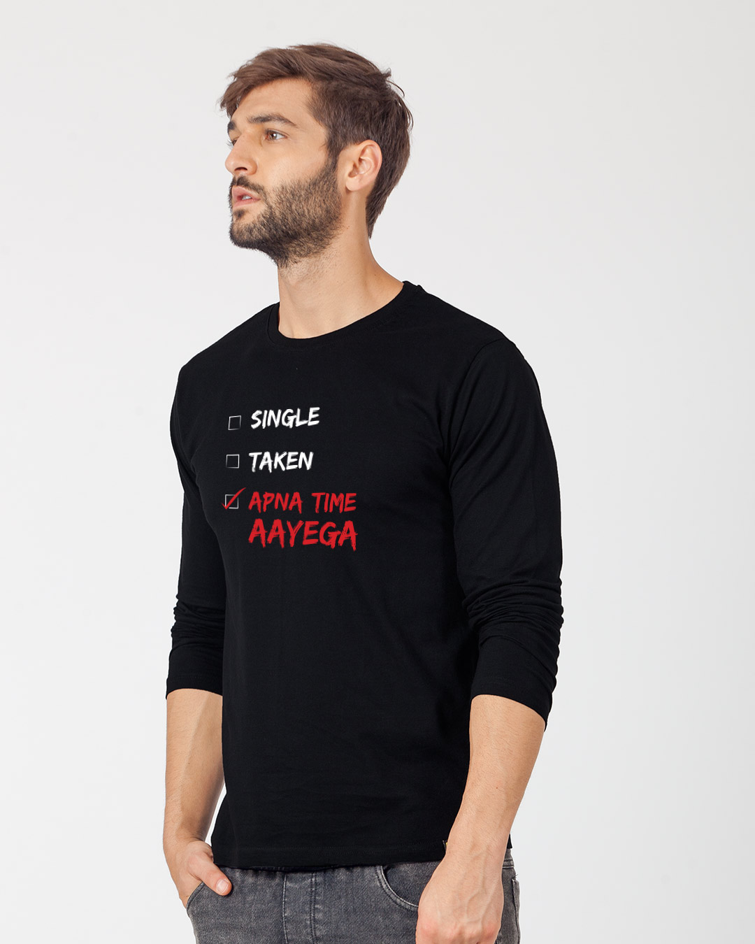 Shop Wait And Watch Full Sleeve T-Shirt-Back