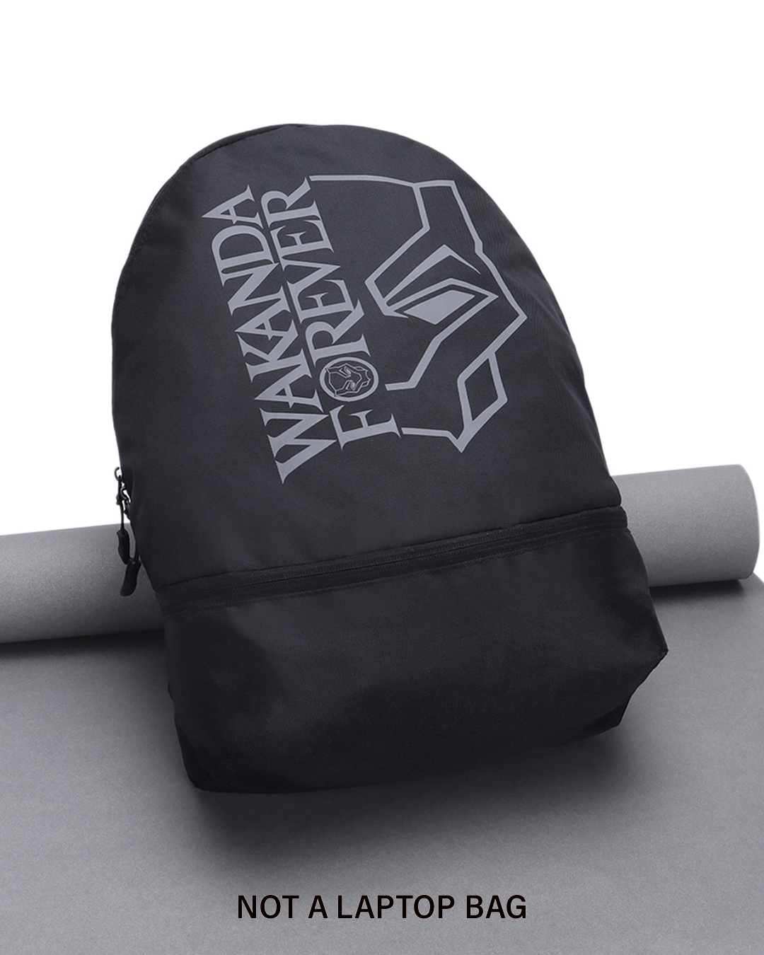 Shop Unisex Black Wakanda Forever Printed Small Backpack-Back