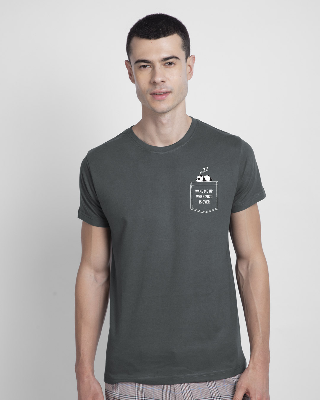 Shop Wake Me Up 2020 Half Sleeve T-Shirt-Back