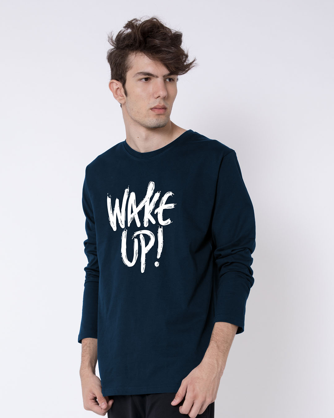 Shop Wake Up Full Sleeve T-Shirt-Back