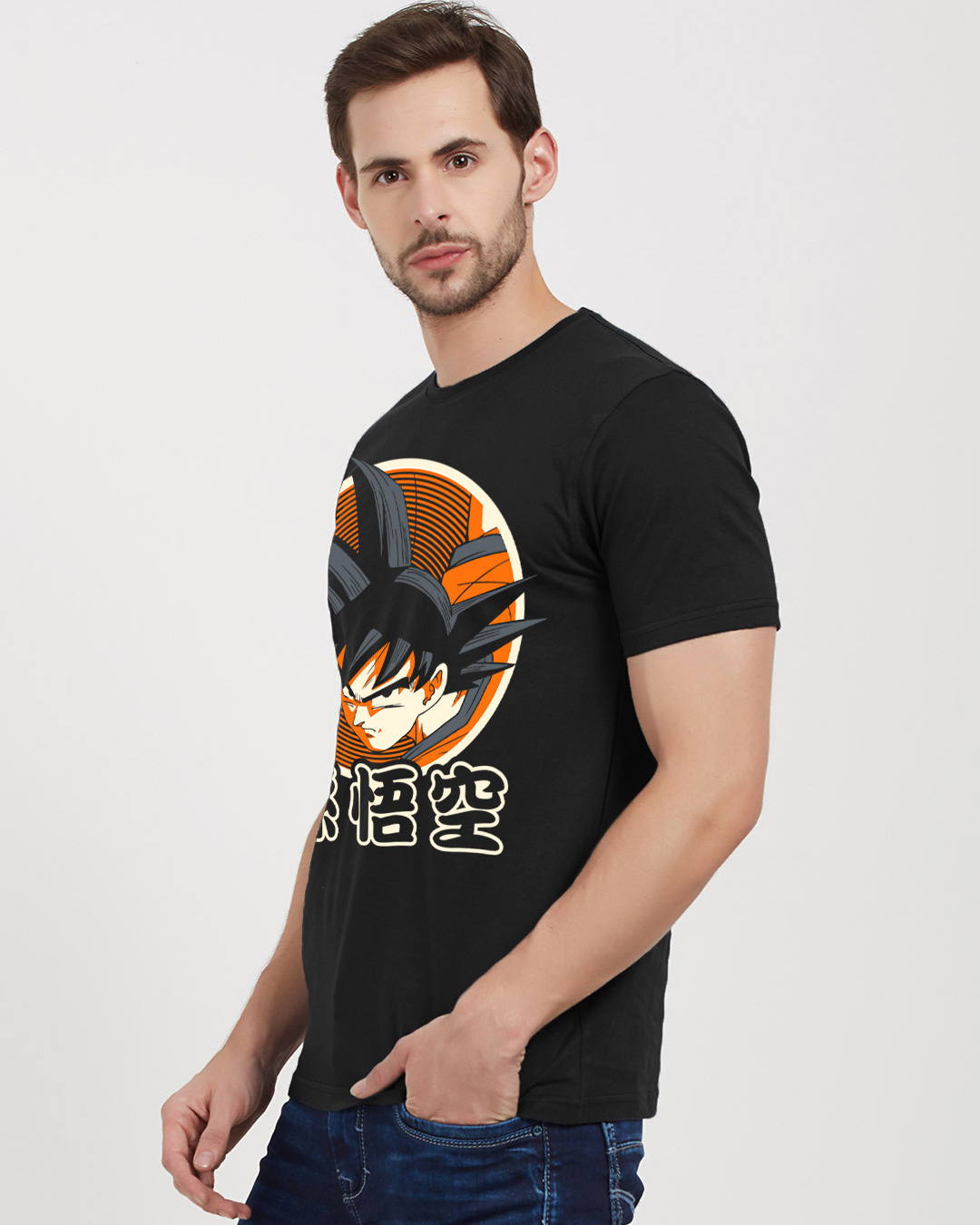 Shop Warrior Goku Official Dargon Ball Z Half Sleeves T-Shirt-Back