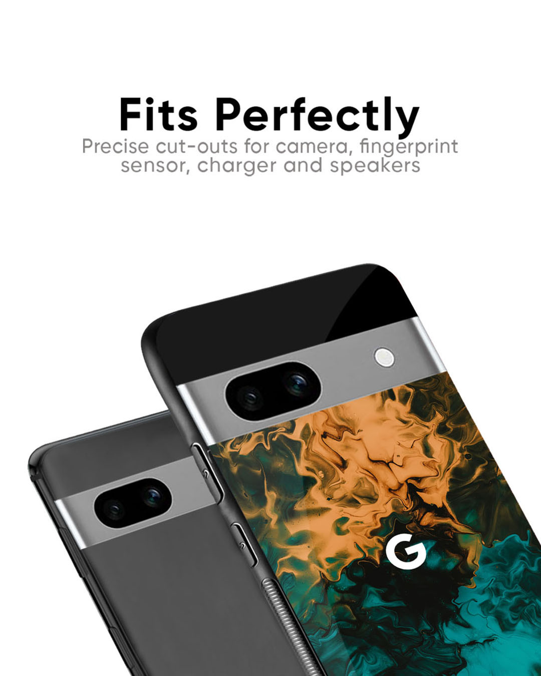 Shop Watercolor Wave Premium Glass Case for Google Pixel 7A(Shock Proof, Scratch Resistant)-Back