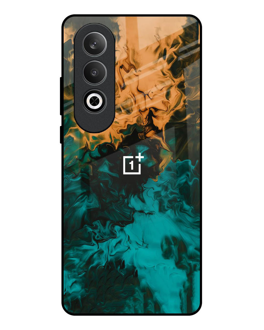 Buy Watercolor Wave Premium Glass Case For Oneplus Nord Ce G Shock Proof Scratch Resistant