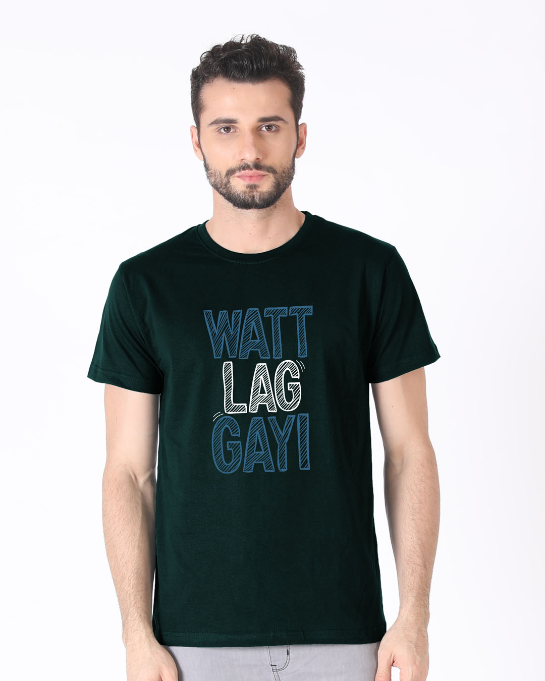 Shop Watt Lag Gayi Half Sleeve T-Shirt-Back