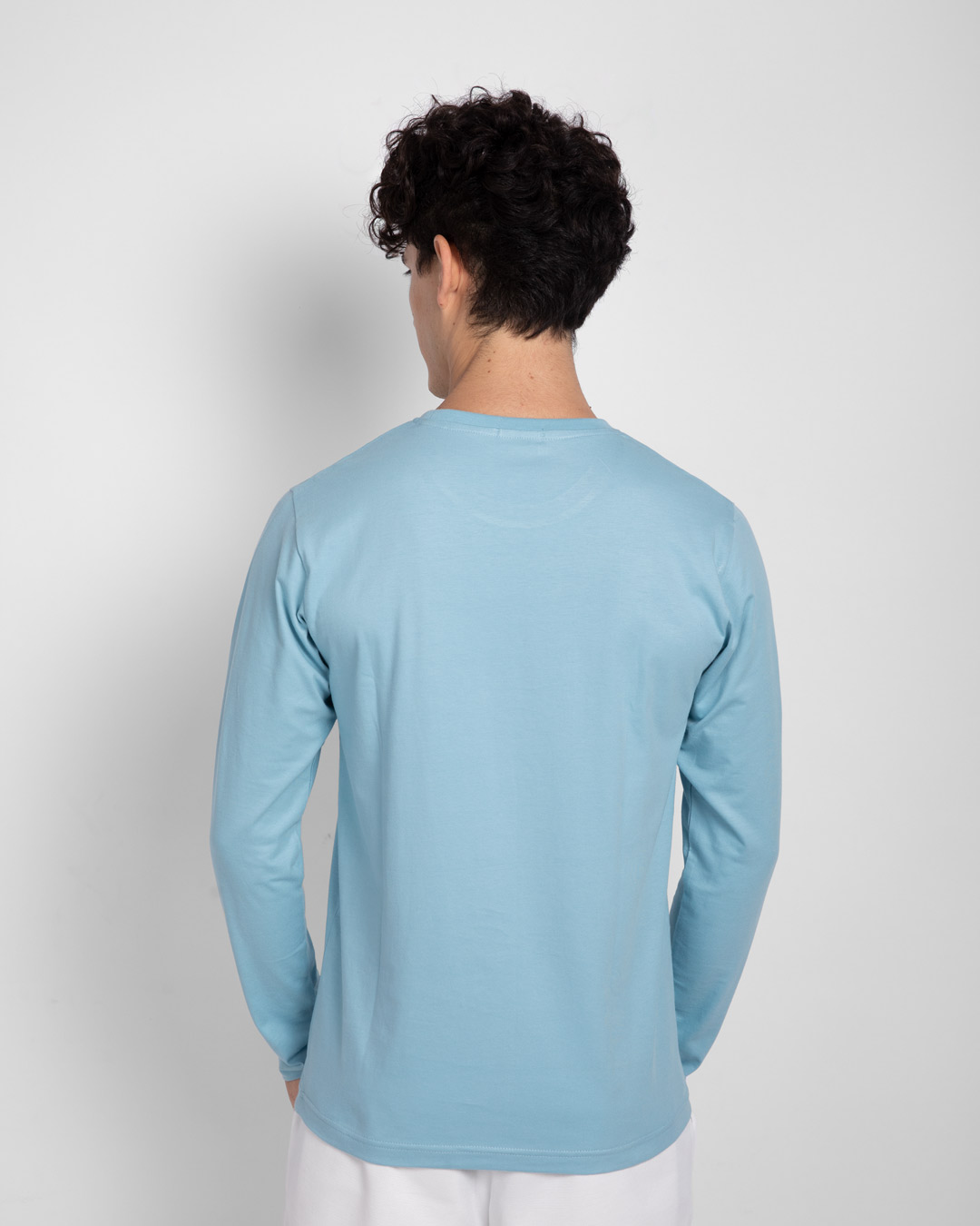 Shop Weapon Of Revolution Full Sleeve T-Shirt Morning Blue-Back