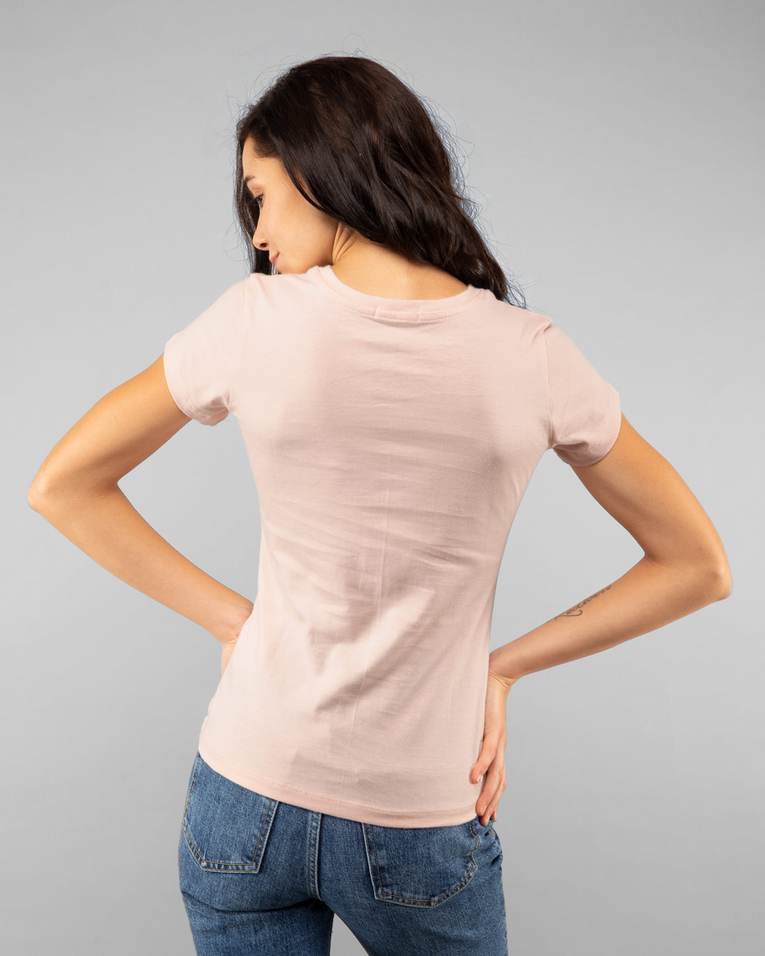 Shop Weekend Minnie Half Sleeve T-Shirt (DL) Baby Pink-Back