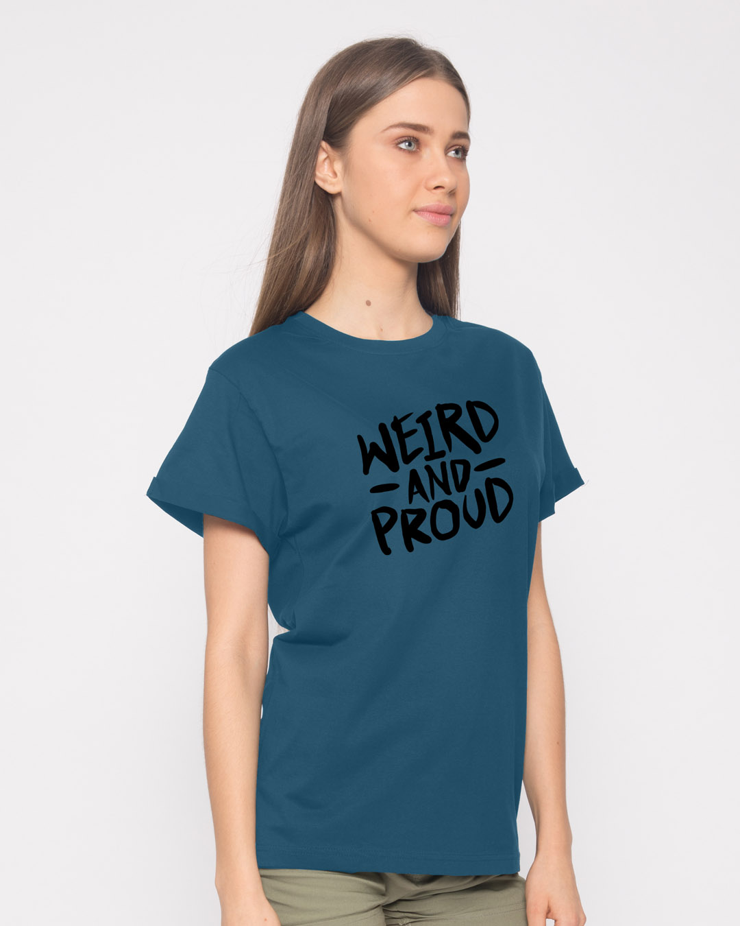 Shop Weird And Proud Boyfriend T-Shirt-Back