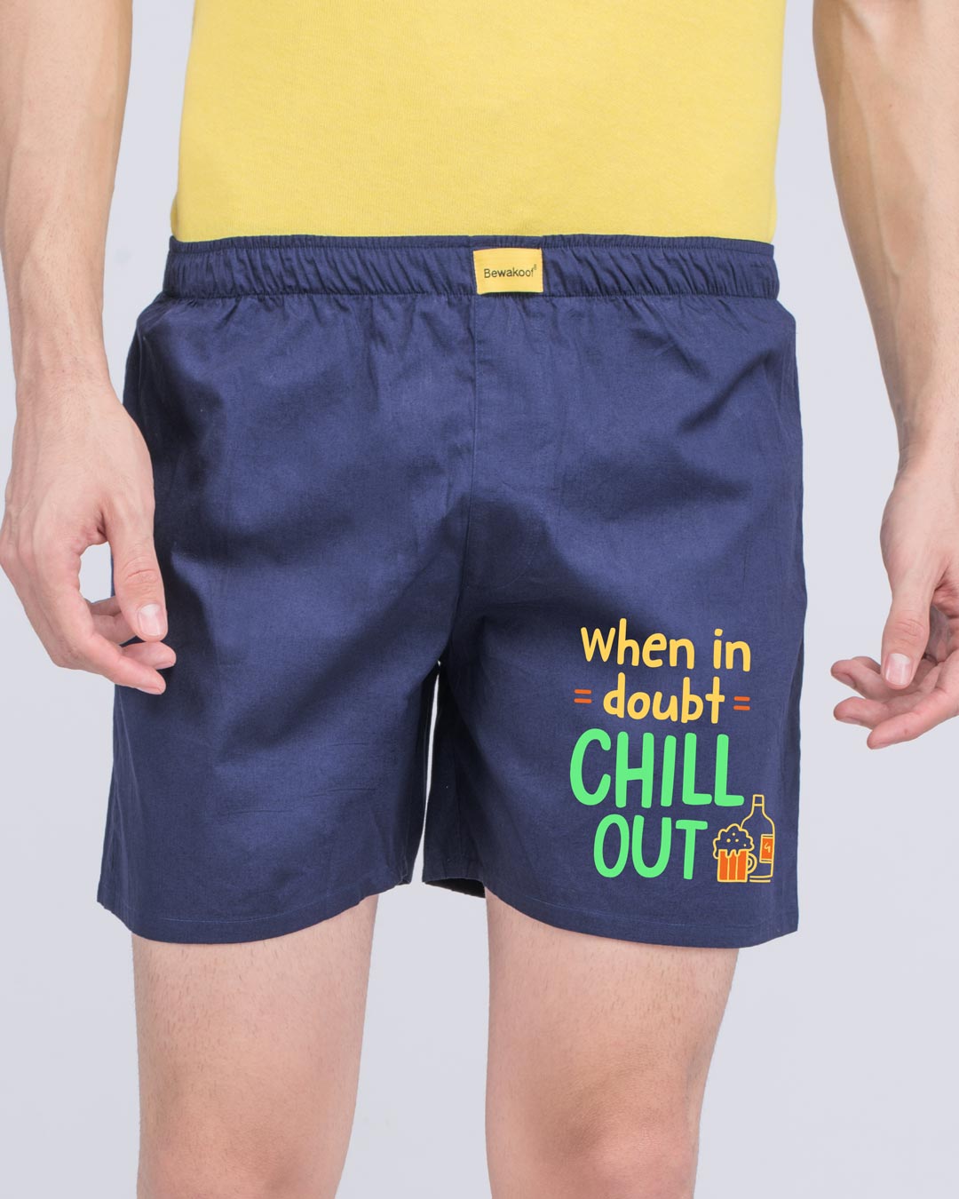 Shop When In Doubt Chill Side Printed Boxer-Back