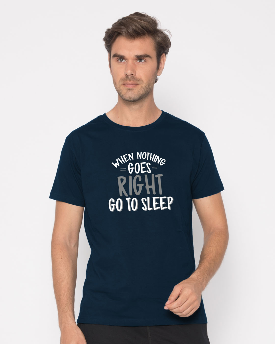 Shop When Nothing Goes Half Sleeve T-Shirt-Back