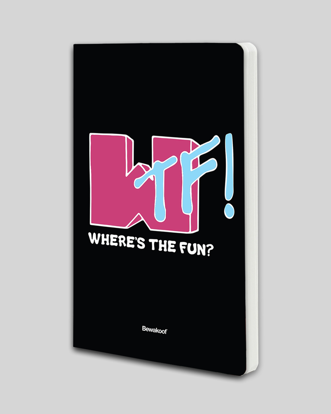 Shop Where's The Fun Notebook-Back