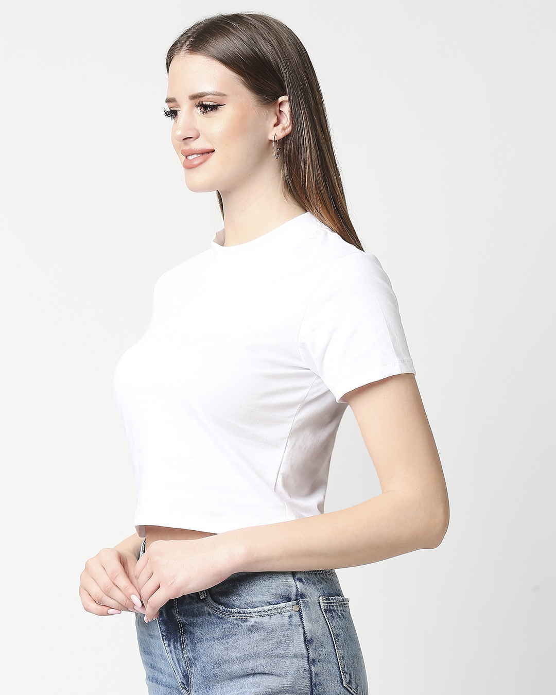 Shop Women's White Slim Fit Snug Blouse-Back