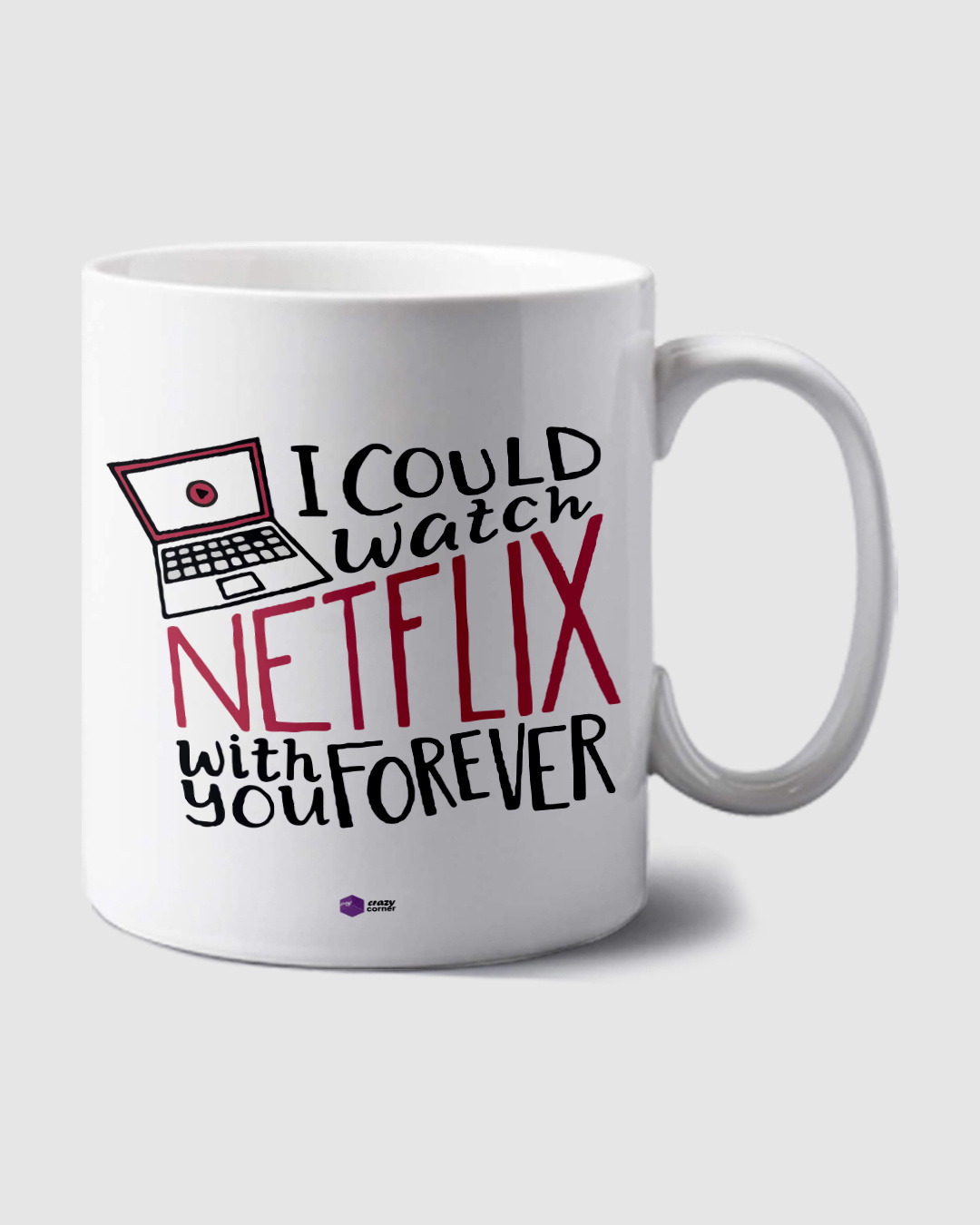 Shop White I Could Watch with you Forever Mug-Back