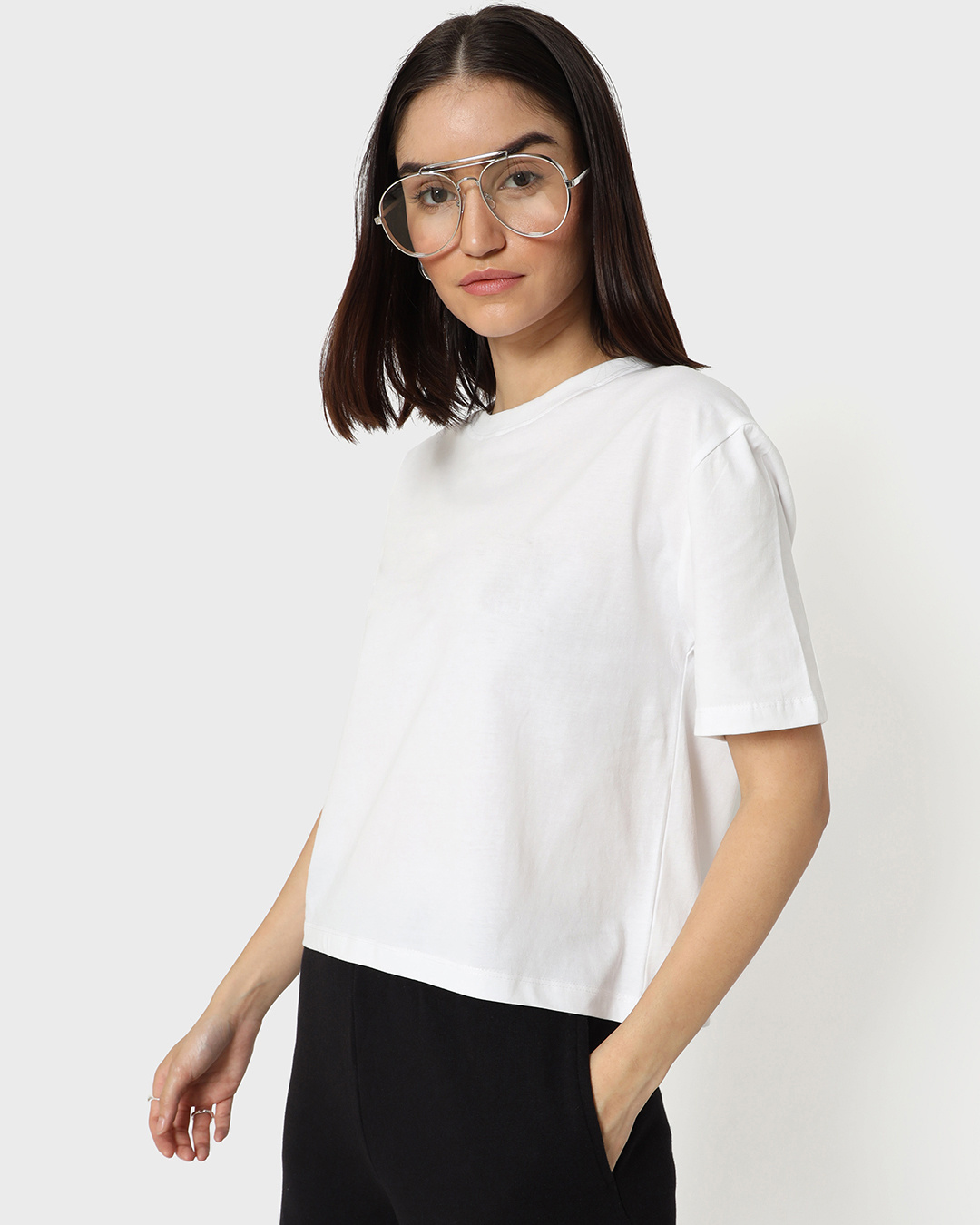 Shop White Relaxed Fit T-Shirt-Back