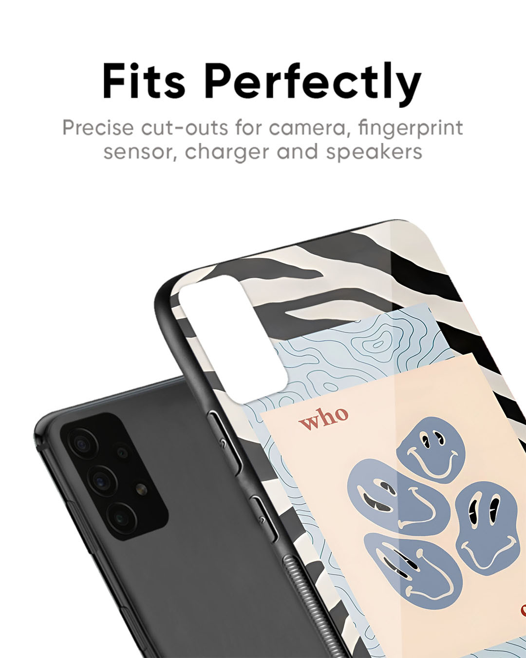 Shop Who Cares Premium Glass Case for OnePlus 6T (Shock Proof, Scratch Resistant)-Back