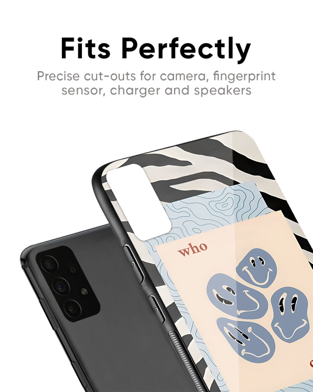 Shop Who Cares Premium Glass Case for Oppo Reno11 5G(Shock Proof, Scratch Resistant)-Back