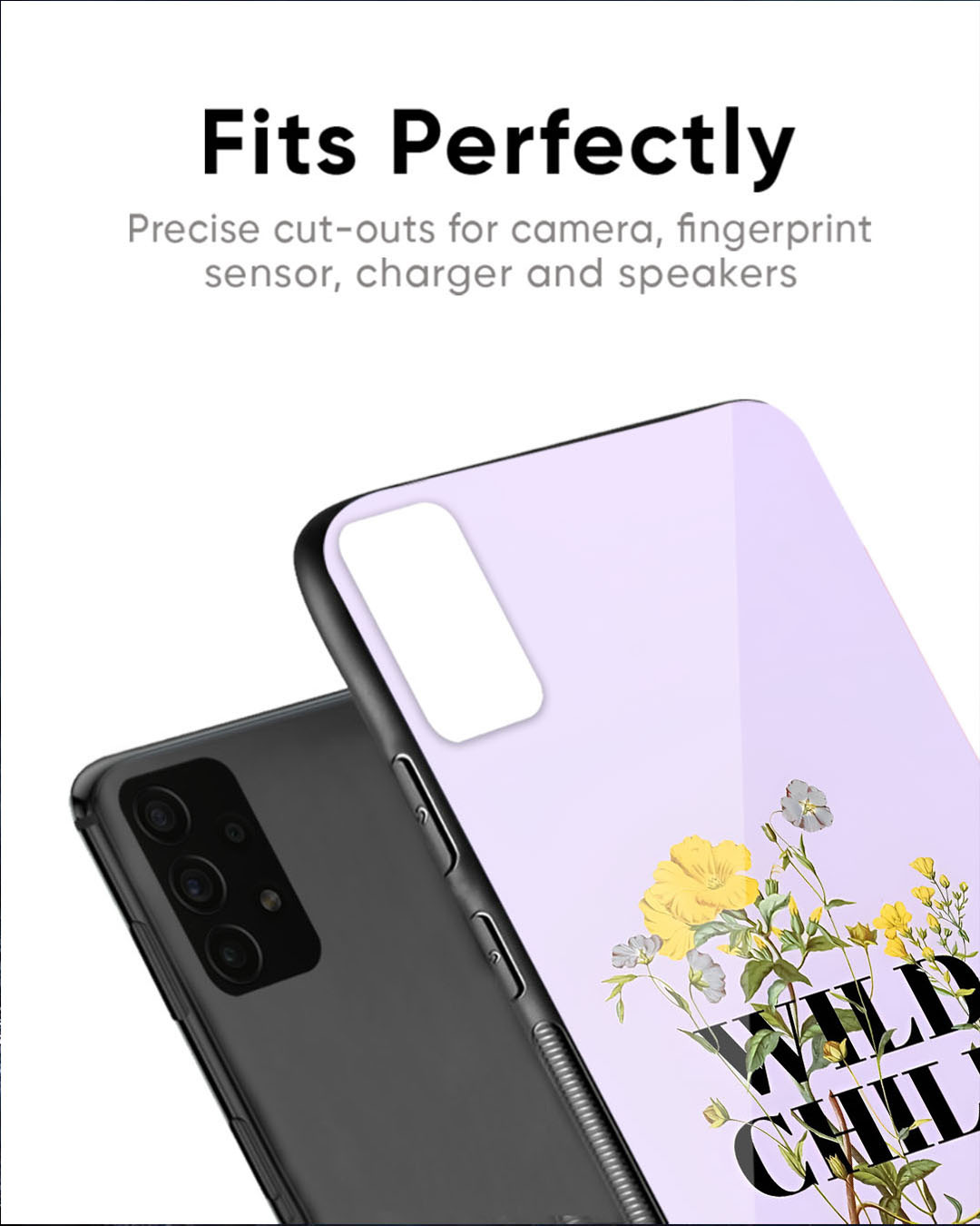 Shop Wild Flower Premium Glass Case for Oppo F25 Pro 5G(Shock Proof, Scratch Resistant)-Back
