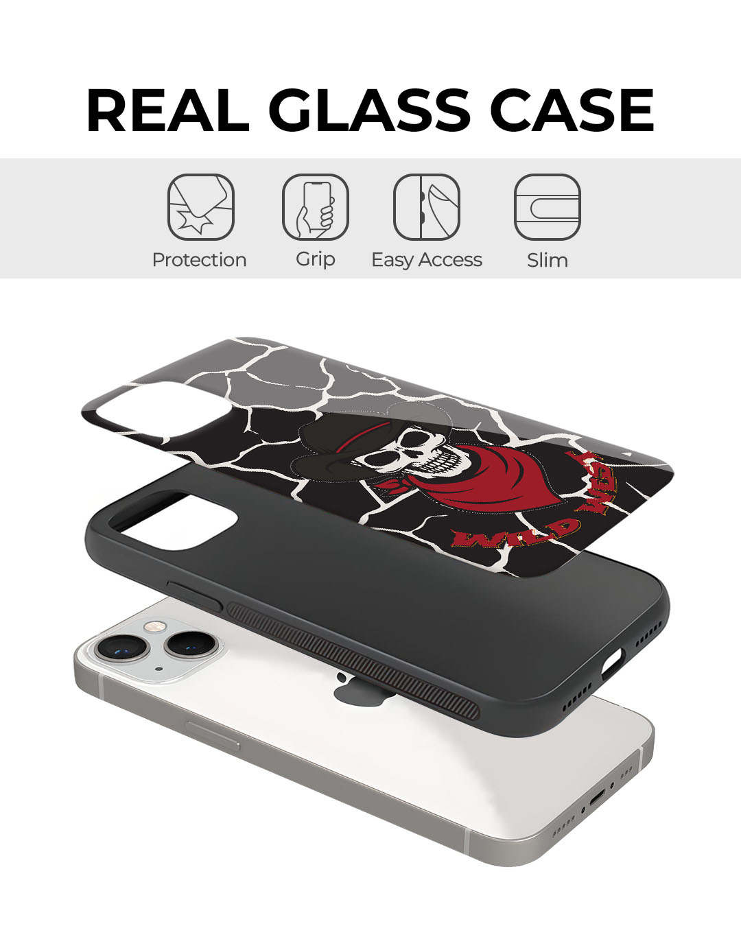 Shop Wild West Premium Glass Cover for Apple iPhone 13 Pro-Back