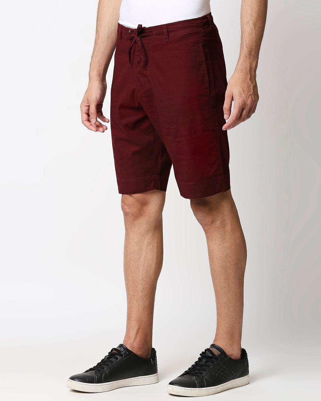 Shop Wine Red Comfort Shorts-Back