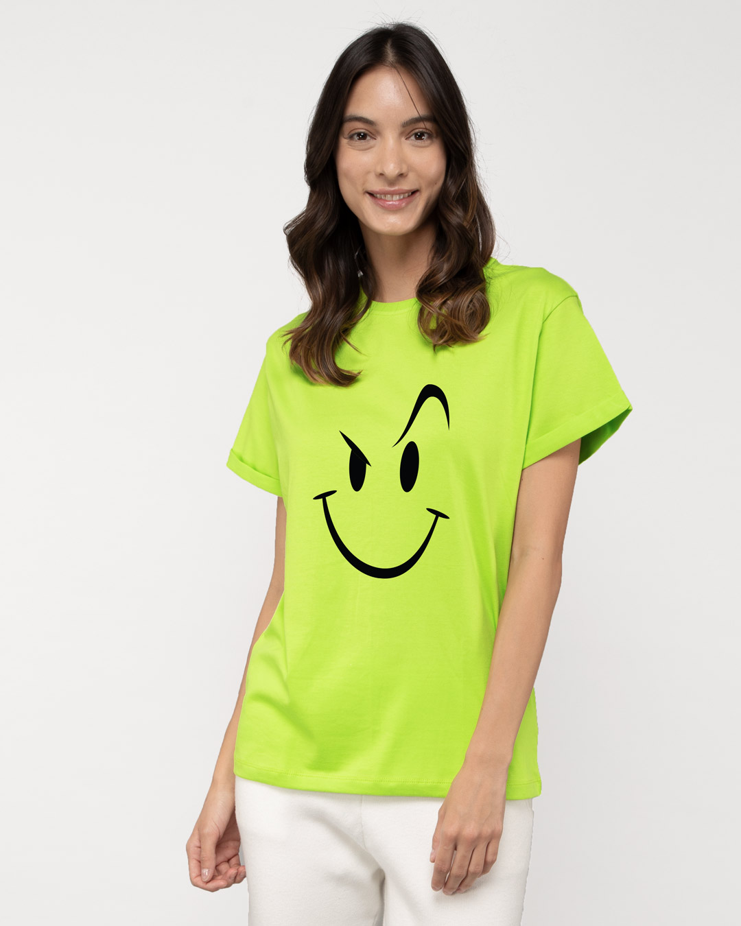 Shop Wink New Boyfriend T-Shirt Neon Green-Back