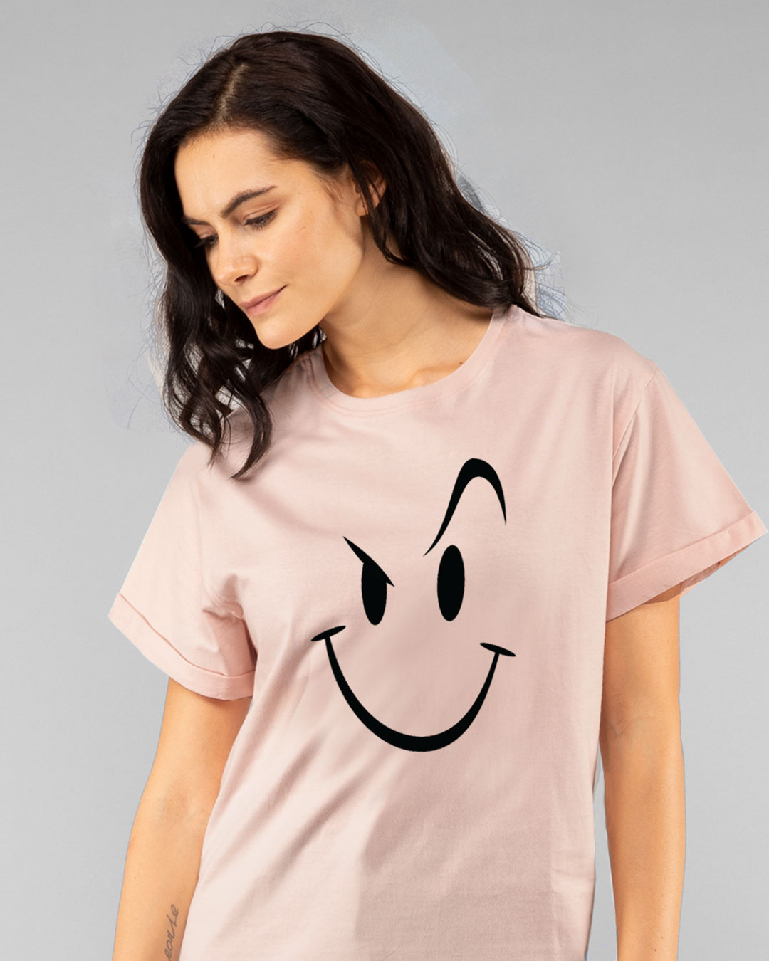 

Wink New Boyfriend T-Shirts Women' Printed Boyfriend T-Shirts Bewakoof.com, Pink