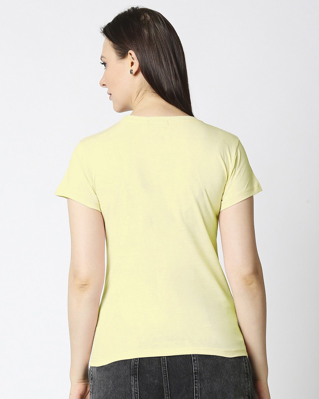 Shop Wink New Half Sleeve Printed T-Shirt Yellow-Back