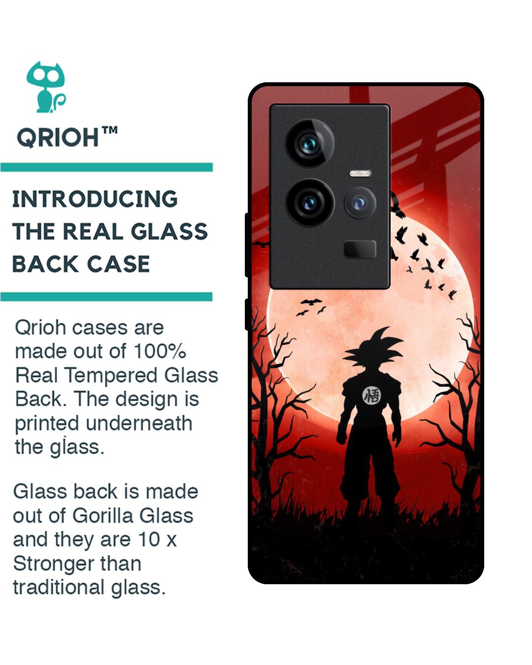 Shop Winter Forest Premium Glass Case for Vivo iQOO 11 (Shock Proof,Scratch Resistant)-Back